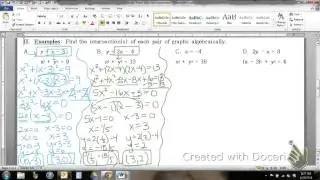 Line and Circle Intersection