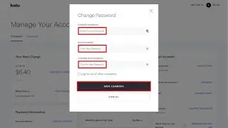 How to change password in hulu
