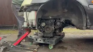 How to remove a Honda B / D series engine 92-00 NO ENGINE CRANE NO LIFT