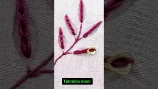 #embroidery#stitchlover#stitch#flowerembroidery#handstitched#handstitch#flower #leaf