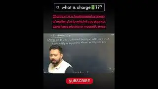 what is charge ? #charge #physics #electrostatics #definition @ritiksir8691