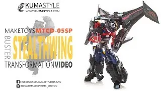 Transformation Video: MakeToysCross Dimension MTCD-05 Buster Stealthwing