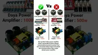 Perbedaan power amplifier banyak transistor final dengan sedikit.  #amplifier