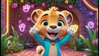 Leo the Lizard on the Wall | Climbing Song for Kids | Fun Animal Rhyme for Toddlers
