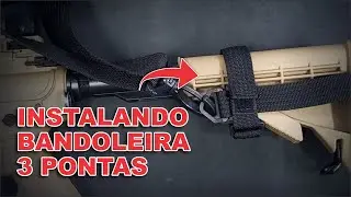 Instalando a Bandoleira 3 Pontas Bélica Militar