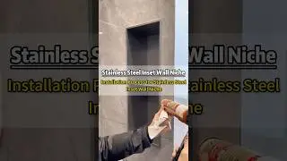 Stainless Steel Inset Wall Niche #luxury #decor #design #metal #cabinet