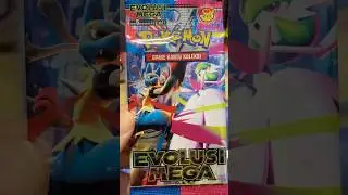Открытие мега-карт Evolusi 💪🏿 Mega ex Action #PokemonIndonesia #PokemonCards #Pokemon #30daysuper...