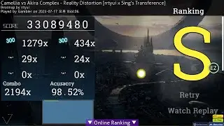 | LivePlay | Reality Distortion [rrtyui x Sing's Transference] + EZ 98.52% (6th FC)
