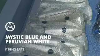 MYSTIC BLUE AND PERUVIAN WHITE | DEAD ON PLASTIX | FISHING BAITS