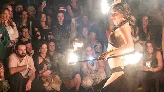 DOUBLE STAFF FIRE AND BELLY DANCE PERFORMANCE 