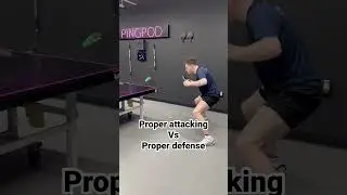 Defense vs Attack: Table Tennis Edition. #tabletennis #sports #tips #shorts