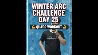 Tracking my progress Day 25 of winter arc challenge 💪 quads workout 