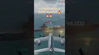 TU-95MS BEAR-H BURST DAMAGE🔥🔥🔥 #modernwarships #gaming