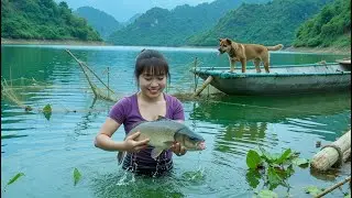 Timelapse: 60 Days Building a Sustainable Life on a Lake Island