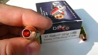 Ammo Test  .45 ACP - 185 Gr +P DPX