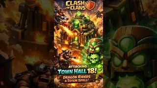 TH18 Dragon Rider Attack 💥 3 Star War Strategy | Clash of Clansn#shorts #clashofclans.#coc #viral