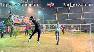 Outdoor Badminton Match Utpal & Sandipan Vs Partho & Imon #shuttlershubho #outdoorbadmintonmatch