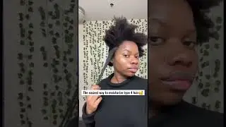 Easiest way to moisturize type 4 hair #shorts #naturalhair #type4hair #hairgrowthtips