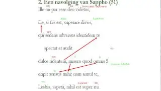 Bespreking Catullus gedicht 2, Een navolging van Sappho (51)