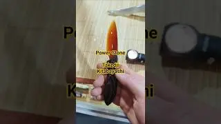 Нож из агата, серия Power Stone, мастер TAKEDJI KITABAYASHI. Выставка АРСЕНАЛ МОСКВА 2025.