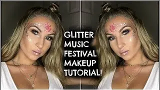 Glitter Music Festival Makeup Tutorial!