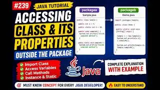 239. Accessing Class & its properties outside the package in Java (Selenium Java 2026)