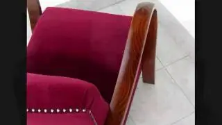 Pair of Art Deco Armchairs, Cocktail Chairs.