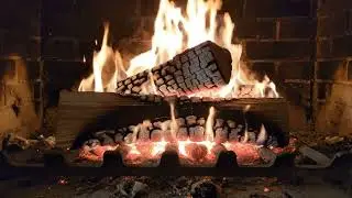 3 Hours Cozy Fireplace 🔥 Relaxing Fire Sounds | Sleep, Study, Stress Relief | 4K Ambience