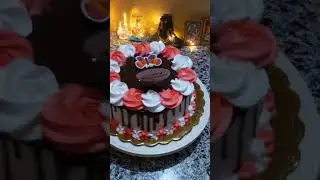 Birthday cake #explorepage #bakedwithlove #cakedesign #myart #shorts #bakefromhome #birthdaycake