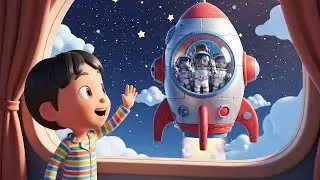 Three Little Toy Rockets Blast Blast Blast | Nursery Rhymes for Kids & Baby Songs