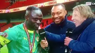 R&eacute;action &agrave; chaud de Sadio Man&eacute; sur CANAL + SPORT, Apr&egrave;s la victoire en CAN