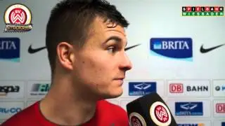 [SVWW] Sebastian Mrowca nach dem Spiel gegen Unterhaching [SV Wehen Wiesbaden]
