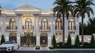 Ultra Luxury Classical Mansion | Golden Gate & Grand Fa&ccedil;ade with Palm View 🌴✨
