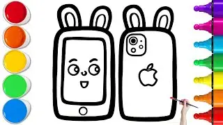 📱 How To Draw a Cute Iphone | Mobile Phone Drawing | Easy Step By Step Tutorial