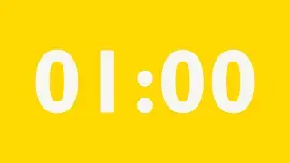 1-Minute Countdown Timer | Rubber Ducky Yellow &times; Spring Wood