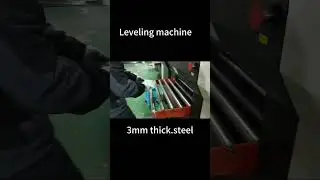Plate leveling machine, 3mm thick steel #leveler #leveling
