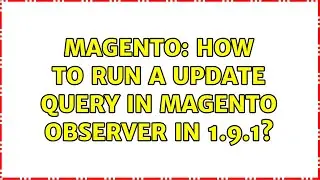 Magento: How to run a update query in Magento Observer in 1.9.1?