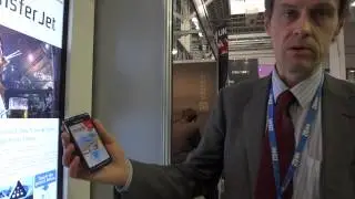 MWC 2012 - TransferJet Public Signage Application