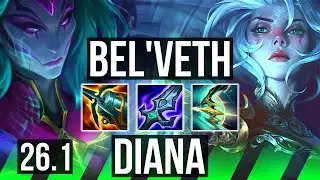 BEL'VETH vs DIANA (JGL) | Lethal Tempo, 42K damage | KR Diamond | 26.1