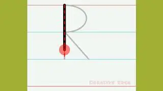 How to trace letter 'R' | Letter 'R' |Tracing