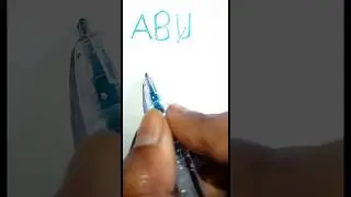 How To Draw ABU Name Logo#shorts #viralshorts #logo #viralvideo #abu #name #artkingdebjit