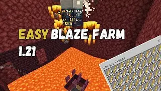 New Easy BLAZE Farm for Minecraft Bedrock 1.21