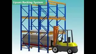 Adjustable Gravity Flow Warehouse Pallet Storage Racking System