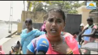 Volunteer Health staffs protest in Trincomalee