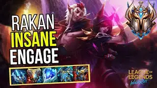 Wild Rift Rakan Support Lane Gameplay in Season 18 in Challenger Elo