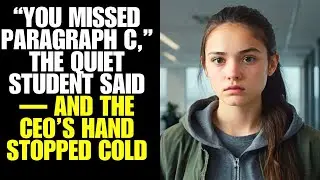 &ldquo;You Missed Paragraph C,&rdquo; the Quiet Student Said &mdash; And the CEO&rsquo;s Hand Stopped Cold