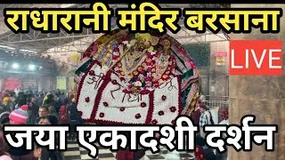 जया एकादशी पर राधारानी के मनमोहक दर्शन ll Radha rani temple barsana live darshan 