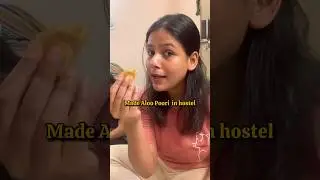 Made Aloo-Poori-Raita❤️ in HOSTEL✨😳 #cookwithme #aiims #hostellife #medico