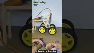 Mechanism system plane landing gear #science #project  #experiment