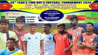 Live 🔴 Final match|| Kingfisher 🆚 Glory & Glory|| Football Tournament 2025ABC JAGANNATHPUR